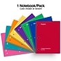 Staples 1-Subject Notebook, 8" x 10.5", Wide Ruled, 70 Sheets, Color chosen at random (ST54893C)~#|#~BA74EE73-9759-496E-BC59B0BA6F1CD2D6_sc7