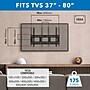 Mount-It! Tilt Wall TV Mount for 37" - 80" Screens, 175 lbs. Max. (MI-303B)~#|#~BA756B26-B7CC-4781-87D681D65DB9F998_sc7