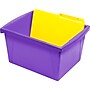 Storex Polypropylene/PP 4 Gallon Classroom Storage Bin, 7.9" x 11.3" x 13.6", Purple, 3/Bundle (STX61481U06C-3)~#|#~BA799CAC-4971-4DD9-9865846923FCD4E6_sc7