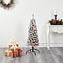 Nearly Natural Flocked Pencil Artificial Christmas Tree, 4' (T1904)~#|#~BA7C15BB-E6FE-41C7-8233EAF082F5B06F_sc7