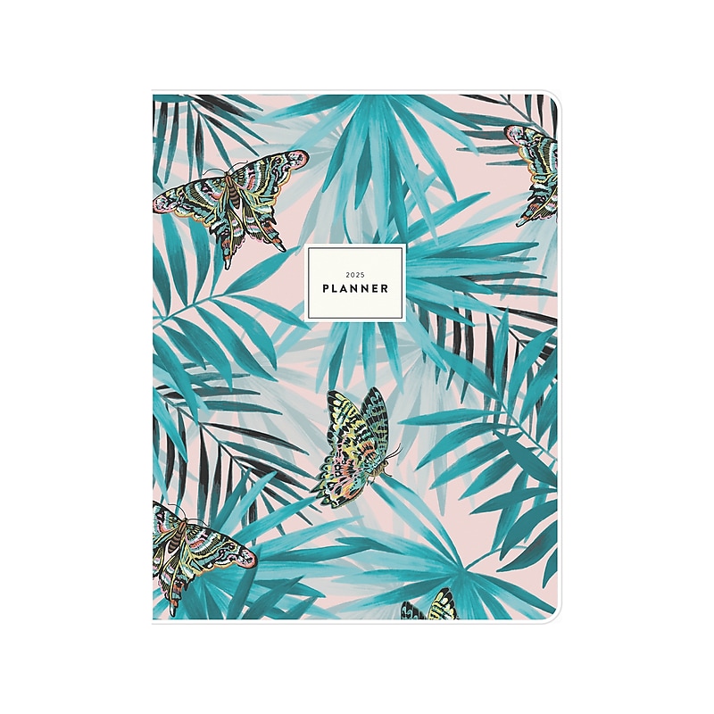 2025 Blue Sky Paradise Again 8.5" x 11" Monthly Planner, Plastic Cover, Multicolor (148459) image 1
