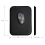 Allsop The Executive Pillowcore Foam Non-Skid Mouse Pad, Black (32415)~#|#~BA82017D-2379-45E6-8104654D574CB804_sc7