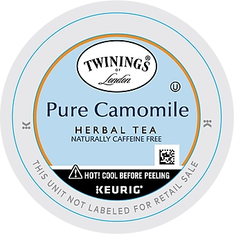 Twinings of London Pure Camomile Herbal Tea, Keurig® K-Cup® Pods, 24/Box (TNA85790)