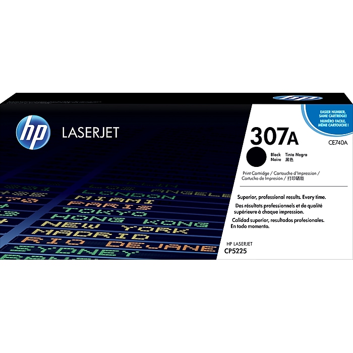 HP 307A Black Standard Yield Toner Cartridge, Prints Up to 7,000