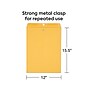 Staples 12 x 15.5 Clasp & Moistenable Glue Kraft Catalog Envelopes, Brown, Heavy‑Duty Mailing Envelopes for Documents, 100/Box~#|#~BA8A324B-57A5-404F-B3D43B48974E4EAF_sc7