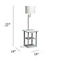 Simple Designs 57" Floor Lamp with Drum Shade, Gray (LF2016-GRY)~#|#~BA8B082E-17D8-4CDB-839D102CA3E06E03_sc7
