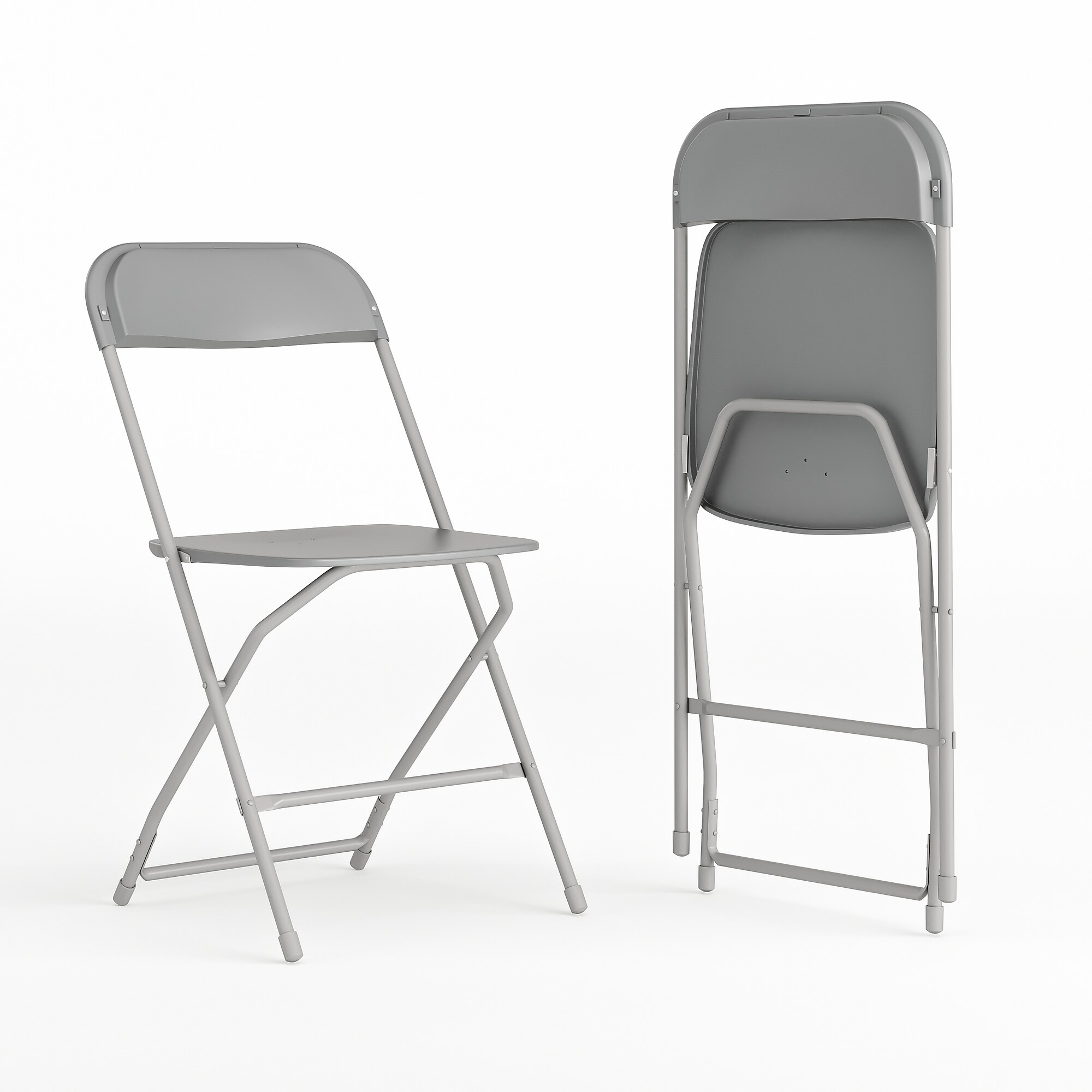 Flash Furniture HERCULES Plastic Folding Chair, Gray, 2/Pack (2LEL3GREY) Sansujyuku sansujyuku.com