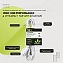 GoGreen Power 12' Extension Cord, 3-Outlet, 16 AWG, White (GG-24712-3)~#|#~BA93A92A-CDBF-4A4F-8FD300B996C3AD85_sc7