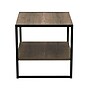 Household Essentials Jamestown Square Side End Table with Storage Shelf, Ashwood/Black (HH8077-1)~#|#~BA9A6DE7-32A7-4F1B-BE42BDD4CF917239_sc7