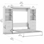 Bestar Pur Queen Murphy Bed and 2 Storage Units with Drawers (115W), White (26884-17)~#|#~BA9C6CAC-4F62-44EE-A5712179A94C5305_sc7