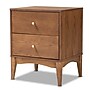 Baxton Studio Landis 18.6"W x 15.7"D Wooden Nightstand with 2 Drawers, Ash Walnut/Gold (193-11301-HiT)~#|#~BA9F5398-2C5E-4872-84EF63B0647797A6_sc7