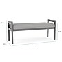 Lesro Weston 2-Seat Bench, Chambray Grey/Riftwood Walnut (WS2001.WRW-01CHGY)~#|#~BAA567A1-4C8D-4AD1-83080FC36EF8A271_sc7