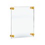 Azar Poster Holder, 11" x 17", Wall Mounted, Gold Acrylic (105508-GLD)~#|#~BAA6AC89-9EE9-4C5D-A427348F920FC30D_sc7
