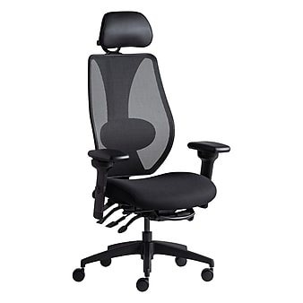 Gry Mattr + ergoCentric sCentric Hybrid Task Chair, Black (sCentricST)