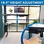 Mount-It! MI-15002 57"W L-Shaped Adjustable Particle Board Standing Desk, Black (MI-15002)~#|#~BAAD4FBB-1652-4B49-BFEF73084D8B270B_sc7