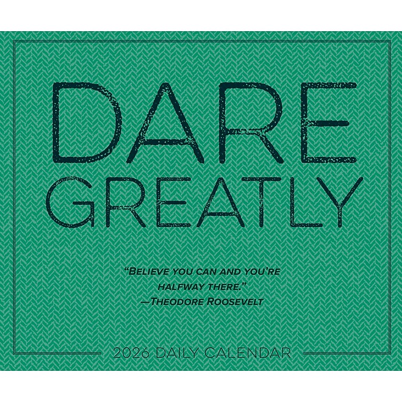2026 Willow Creek Dare Greatly 6.2" x 5.4" Day-to-Day Calendar (54123) image 1