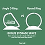 Samsill Durable 1" View Binders, D-Ring, Made in USA,  Assorted Fashion Colors, 4/Pack (MP46439)~#|#~BAB54C3D-7F31-433A-BA7B73025CC24535_sc7