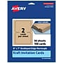 Avery Integrated Cards, 5" x 7", Matte Kraft Brown, 100/Box (95351)~#|#~BAB55525-9803-4949-AC30B255A12D2E1E_sc7