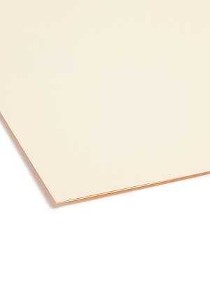 Smead Fastener File Folders – 25-Pack, Manila, Letter Size, 1/3-Cut Tabs, Reinforced, With Metal Fasteners, 3/4" Expansion