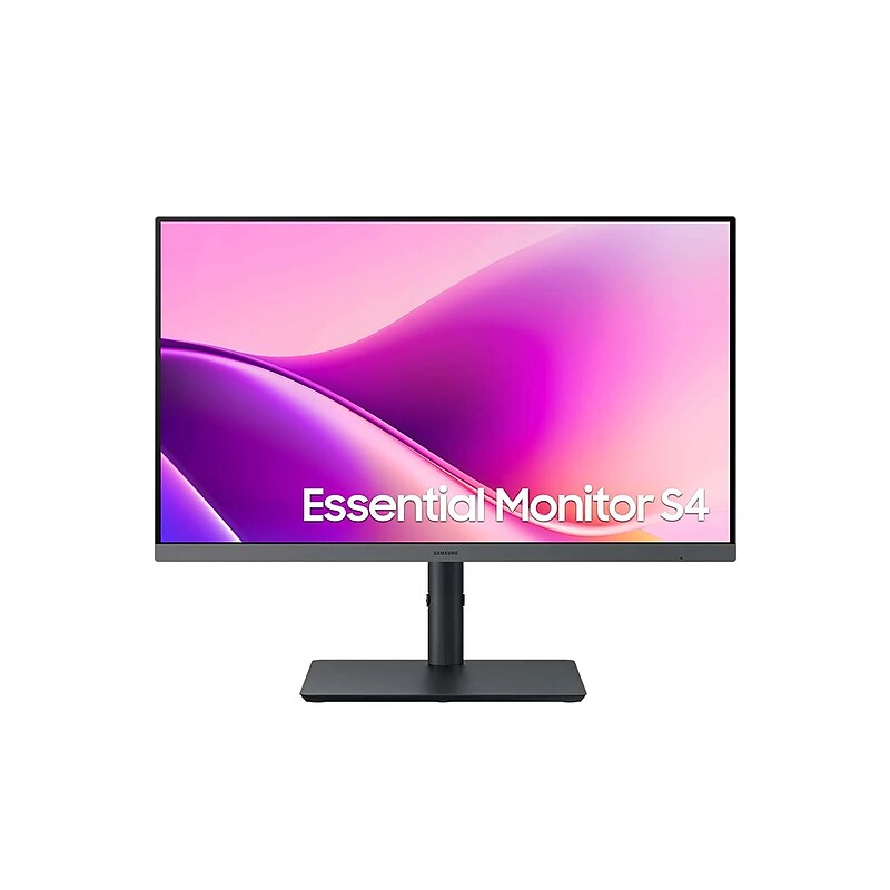 Samsung S4 Series 24" FHD IPS 100Hz Flat Monitor, Height Adjustable, Black (S24F434UAN) image 1