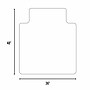 ES Robbins EverLife Carpet Chair Mat with Lip, 36" x 48", Designed for Low-Pile Carpet, Clear (128073)~#|#~BABA7704-E8FF-4806-AA9D0C71BA2C7DEF_sc7