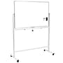 Excello Global Products Double Sided Magnetic Mobile Whiteboard Corkboard Combo, White Frame, 48" x 32"~#|#~BAC173D1-265D-4BCD-9DAE0294B16EC7C6_sc7