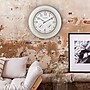 La Crosse Technology 21" Indoor/Outdoor Atomic Analog White-Washed Hammered Metal Wall Clock~#|#~BAC1F553-C842-4142-A52272C37AA38132_sc7