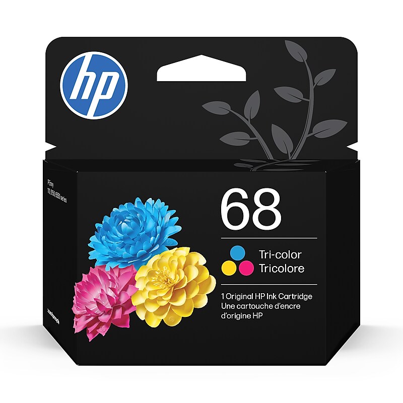 HP 68 Tri-color Standard Yield Ink Cartridge, Prints Up to 120 Pages (7FP20TN) image 1