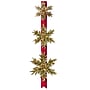 National Tree Company 77" Pre-Lit Glittery Bristle Pine Triple Snowflake Door Hang (GB1-300LT-18S-B)~#|#~BAC33C90-0A64-45B0-91FB8BFE324F15F4_sc7
