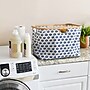 Household Essentials Krush Collapsible Laundry Basket, Bamboo, Blue Cacti (2280-1)~#|#~BAC4305E-B076-44A2-B0A69C7C2A3B516F_sc7