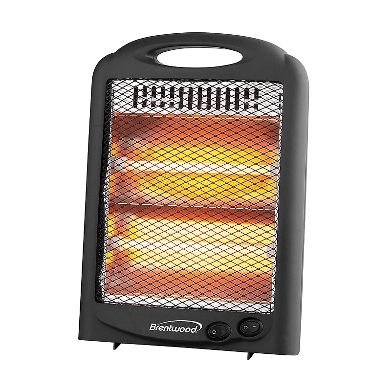 Brentwood Kool Zone 600-Watt 2000 BTU Portable Radiant Electric Heater, Black (H-Q600BK) image 1