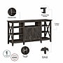 Bush Furniture Key West Tall TV Stand, Dark Gray Hickory, Screens up to 65" (KWV160GH-03)~#|#~BACF4671-B7E5-4C28-AB96D014F1EA89ED_sc7