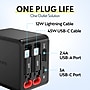 Overtime D36 4-in-1 USB-A/USB-C Wall Charger with USB-C Cables, Black (OCAH36CLBK)~#|#~BAD06357-213F-4DB3-8BCE16C54A118FFD_sc7