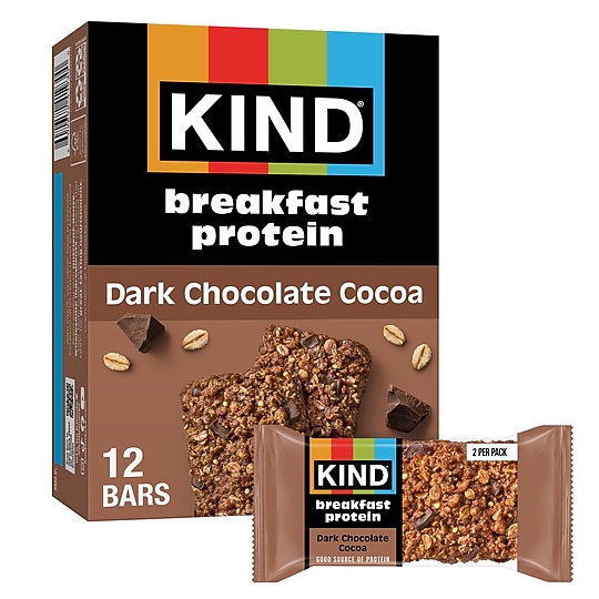 KIND Gluten-Free Dark Chocolate Cocoa Protein Breakfast Bar, 0.88 oz., 6 Bars/Box (41936)~#|#~BAD2C315-A57B-403F-B14D56D4F9FBFEBC_sc7