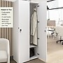 Bush Business Furniture Assure 72"H Single Tier White Storage Lockers (AUS230WHK)~#|#~BAD962A2-0F9C-46EA-A4A5310C5F123547_sc7