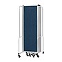 National Public Seating Robo Series 9-Panel Folding Mobile Room Divider, 72"H x 210"W, Blue Fabric (RDG6-9PT04)~#|#~BADA19F8-D759-4690-B802C32C8CB85B96_sc7