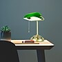 Newhouse Lighting Morgan Banker 14.5" LED Table Lamp, Antique Green (NHDK-MO-GO)~#|#~BADD0354-2006-4D7E-9927D2BE72FB8D4A_sc7
