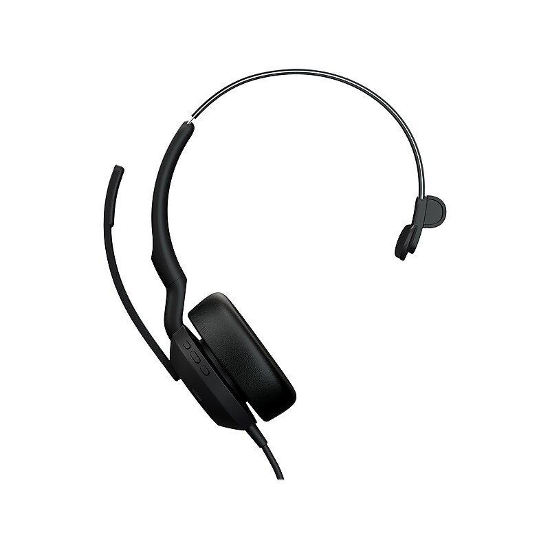 jabra Evolve2 50 Active Noise Canceling Bluetooth Mono Computer Headset, USB-A, MS Certified (25089-899-999) image 1