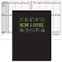Global Printed Products Income & Expense Accounting Journal, 8.5" x 11", Black/Green, (GPP-0115)~#|#~BAEC2831-2E88-4878-AD3B97807D2C1684_sc7