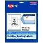 Avery Laser Sealing Labels, 5-7/8" x 4", White, 300 Labels/Box (19479370815)~#|#~BAEF95B3-8A19-45CA-948BD1BB2E6D6BD4_sc7