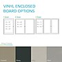Ghent 1 Door Enclosed Vinyl Bulletin Board, Satin Aluminum Frame, 24"H x 18"W, Silver, (GHEPA12418VX193)~#|#~BAF44633-432F-426F-83963173690D4DEB_sc7