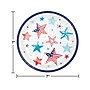Creative Converting Fourth of July Dessert Plate, Multicolor, 24/Pack (DTC369853PLT)~#|#~BAF46014-3C3C-4797-A5603D288C5B63D9_sc7