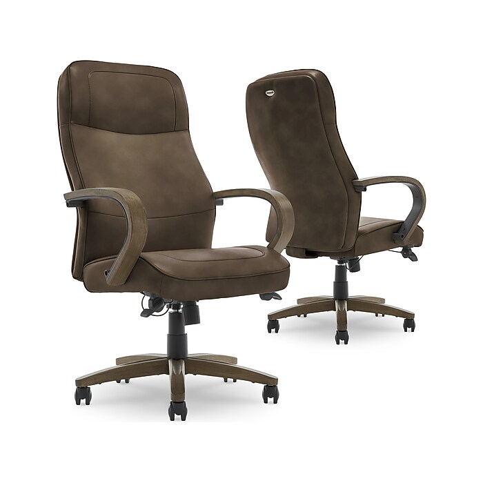 Thomasville Furniture Lockhart Ergonomic Bonded Leather Swivel