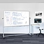 Luxor Double Sided Magnetic Porcelain Mobile Dry-Erase Whiteboard Easel, Aluminum Frame, 72"W x 40"H (DEMW002)~#|#~BAFB3D8C-BF37-45DA-BBF6DDF19ED6ACFB_sc7