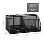 Mind Reader 7-Compartment Metal Desk Organizer File and Accessory Storage, Black (JOEORG-BLK)~#|#~BAFB664C-22CA-4BC8-82CFF1F7C2B09C84_sc7