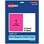 Avery Laser/Inkjet Rectangle Multipurpose Labels, 8.5" x 11", Neon Magenta, 10/Pack (94269)~#|#~BAFE3BA8-9EA7-49E7-B1091DEF6B42B5AB_sc7