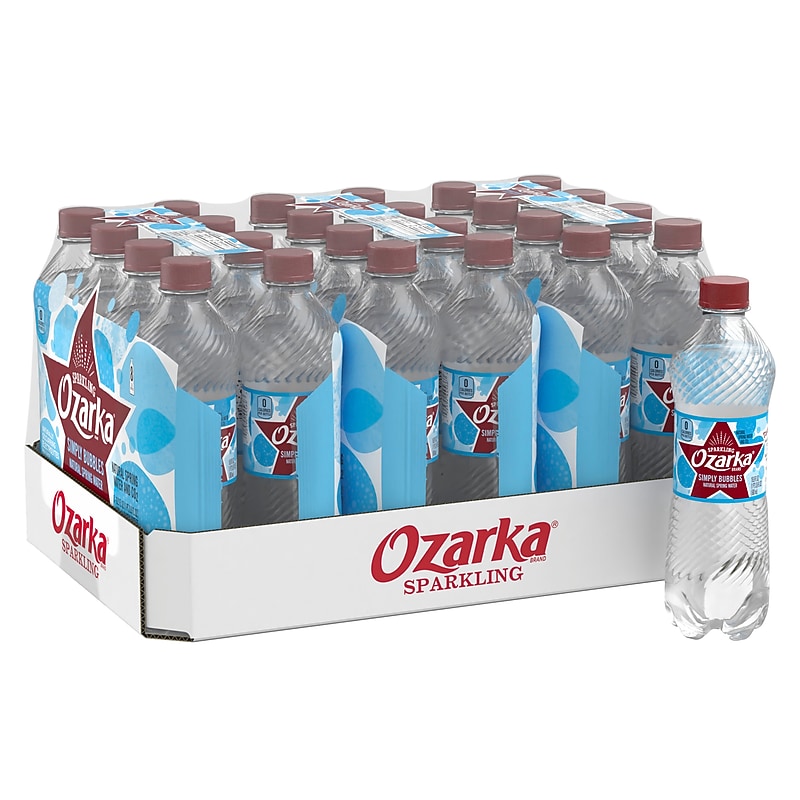 Ozarka Simply Bubbles Sparkling Spring Water, 16.9 oz., 24/Carton (12349548) image 1
