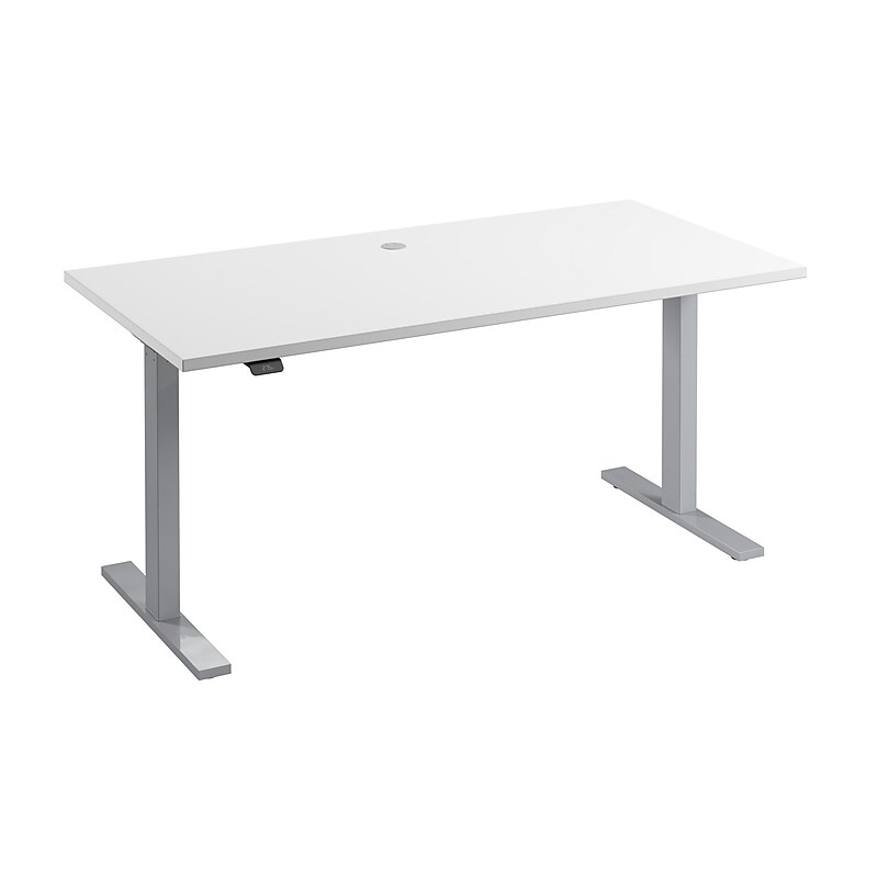 Bush Business Furniture Move 60 Series 60"W Electric Height Adjustable Standing Desk, White (M6S6030WHSK) image 1
