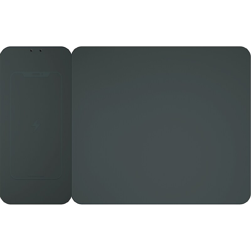 OTM Essentials Non-Skid Wireless Charging Mouse Pad, Gray (ROB-MHIDW) image 1