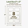 Avery Hemp Rectangle Scalloped Laser/Inkjet Multipurpose Labels, 2" x 3", Off-White (320/Box)~#|#~BB131A18-62A6-40C3-926293F16953C70E_sc7